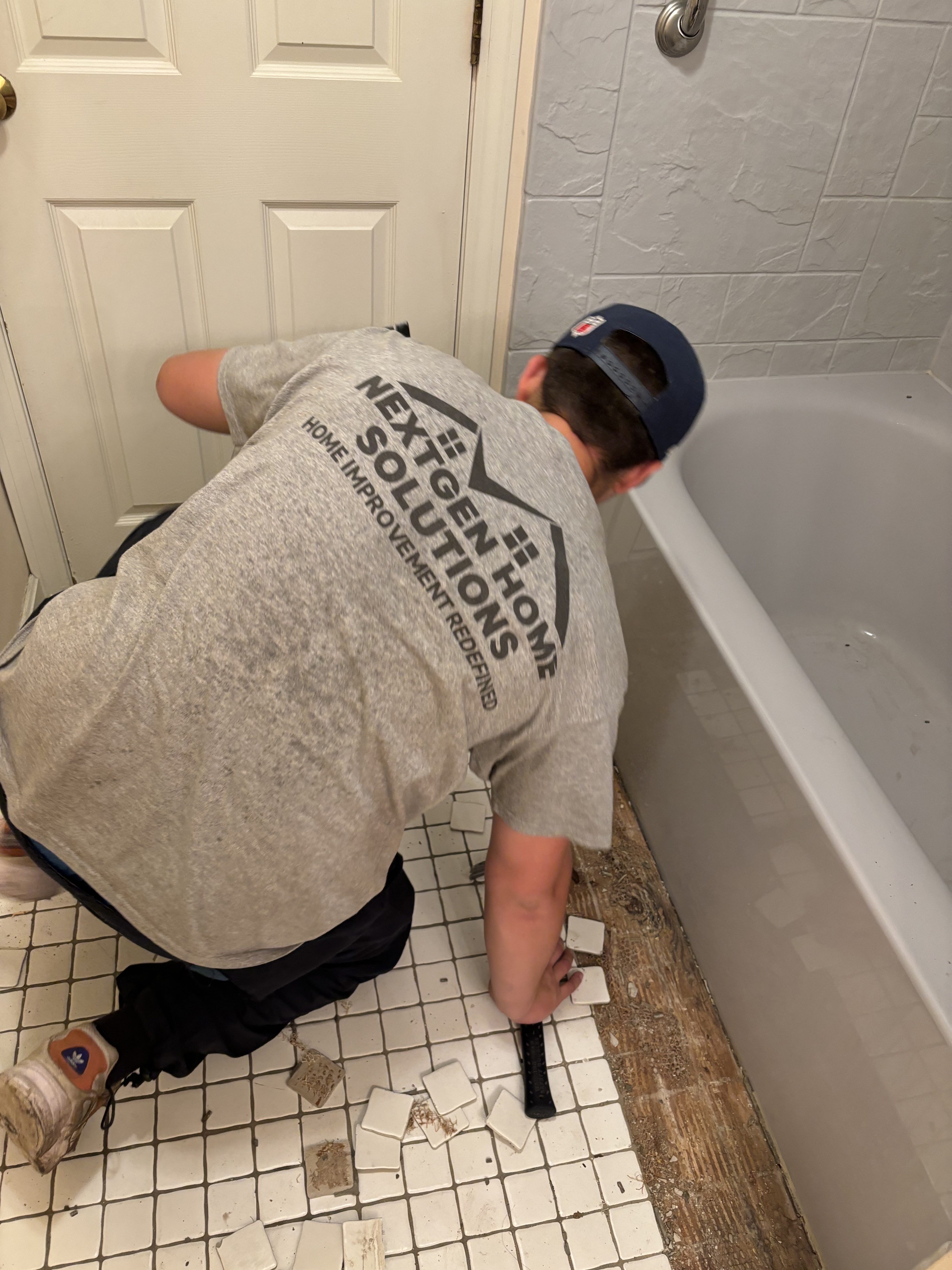 Tile demo in progress